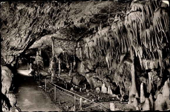 Postcard Erpfingen, Bear Cave, Karls Cave