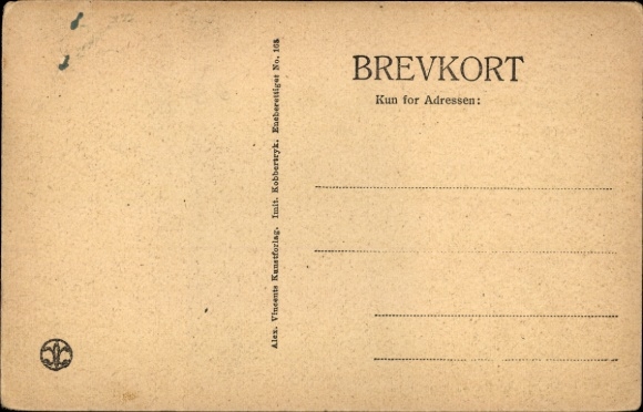 Postcard København Copenhagen Denmark, Personbanegard