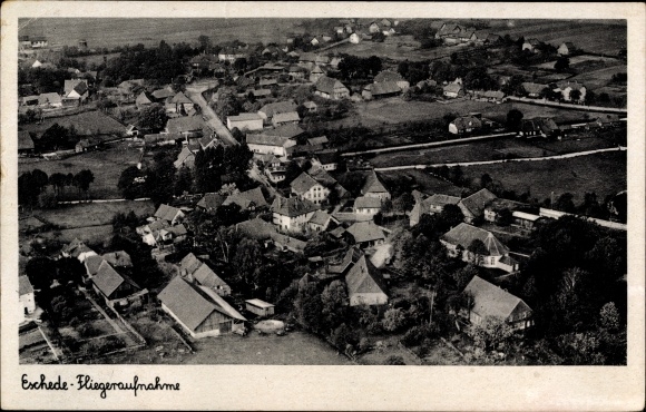 Ak Eschede op de Lüneburger Heide, luchtfoto