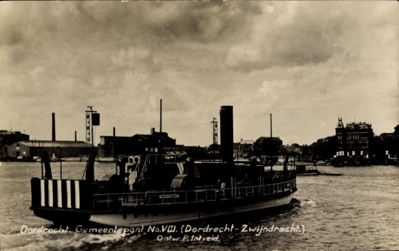 Ak Dordrecht Zuid-Holland Nederland, Gemeentepont Dordrecht-Zwijndracht