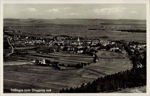 Ak Hüfingen im Schwarzwald, Luftaufnahme von  ländliche Gegend, schöne Landschaft