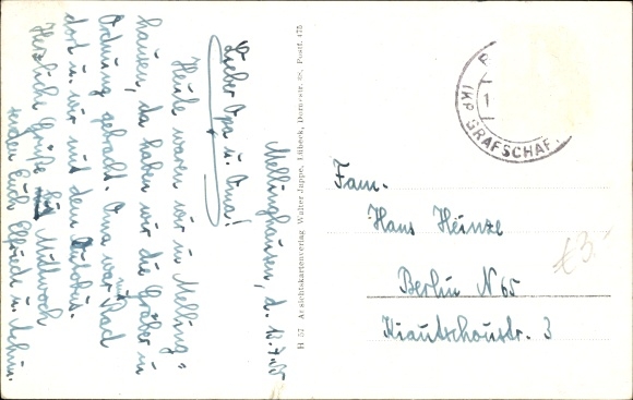 Ak Mellinghausen i. Hann., zajazd i dom handlowy Heinicke