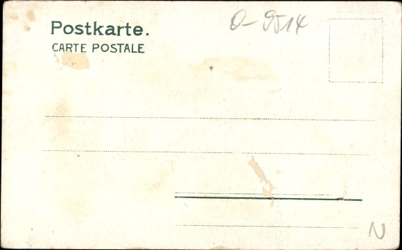 Chromo-Litho Lichtentanne Saxony, general view, factory, street section