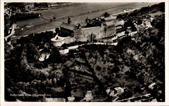Postcard Kulmbach in Upper Franconia, castle from a bird's eye view