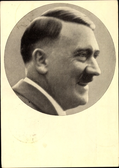 Postcard Hitler Portrait, Männer der Zeit No. 91