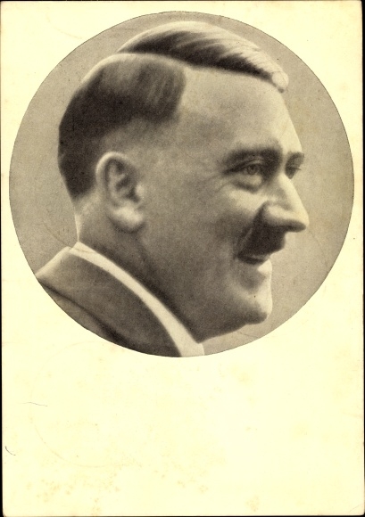 Postcard Führer and Reich Chancellor Adolf Hitler, portrait, Men of the Time No. 91