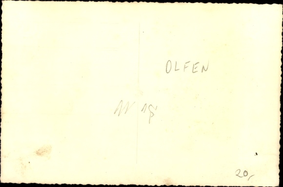 Photo Postcard Olfen in Westphalia, marching men, carnival
