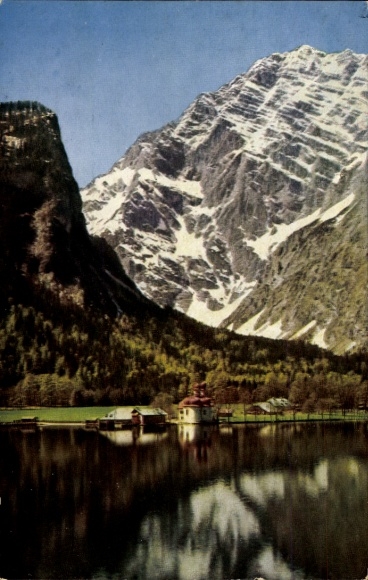 Postcard Sankt Bartholomä Schönau am Königssee, Watzmann