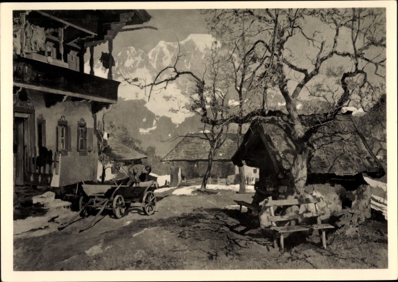 Artist PC Kempf Hartenkampf, Gottlieb Jh., Around Easter, HDK 396, Photo Hoffmann