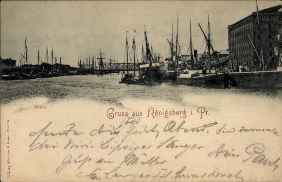 Ak Kaliningrad Königsberg Ostpreußen, Hafen