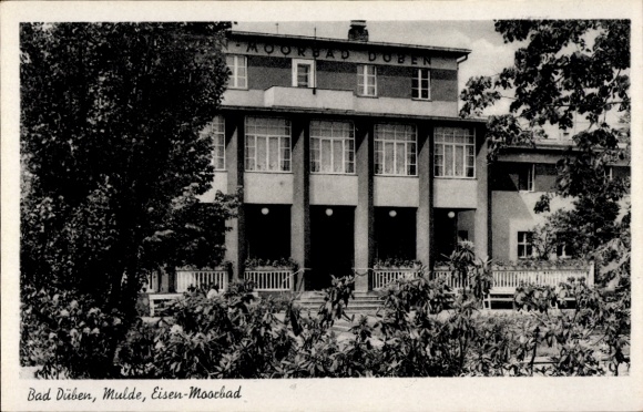 Postcard Bad Düben an der Mulde Sachsen, iron-moor bath
