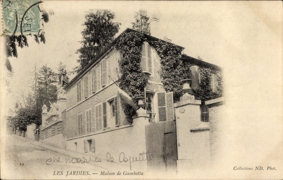 Postcard Sèvres Hauts de Seine, Les Jardies, Maison de Gambetta