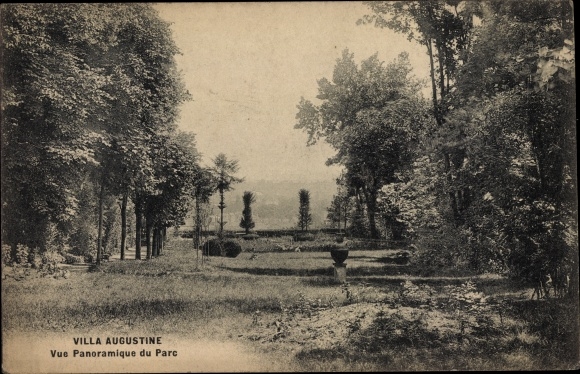 Postcard Nogent sur Marne Val de Marne, Villa Augustine, Panoramic View of the Park