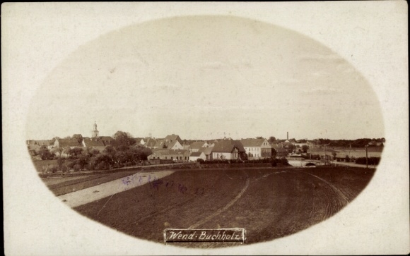 Passepartout Postcard Wendisch Buchholz Märkisch Buchholz Dahme Spreewald, general view