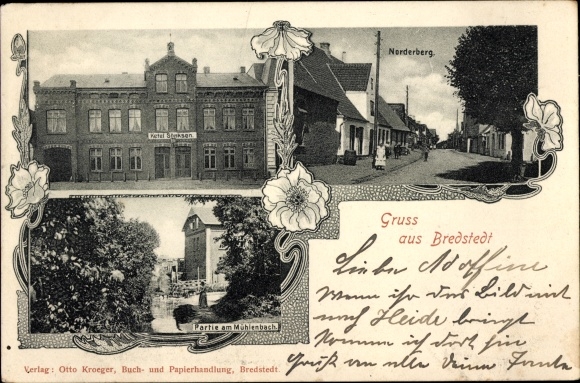 PC Bredstedt in North Frisia, Norderberg, hotel, party at the Mühlenbach