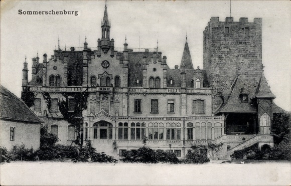 Postcard Sommerschenburg Sommersdorf Saxony Anhalt, Castle