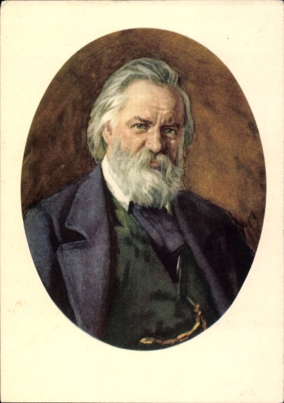 Artist Postcard Writer Alexander Ivanovich Herzen, portrait
