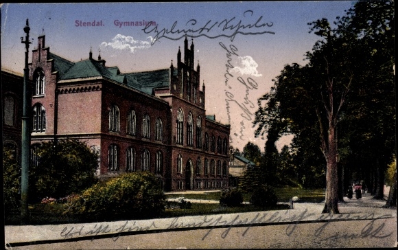 Ak Stendal in der Altmark, Gymnasium
