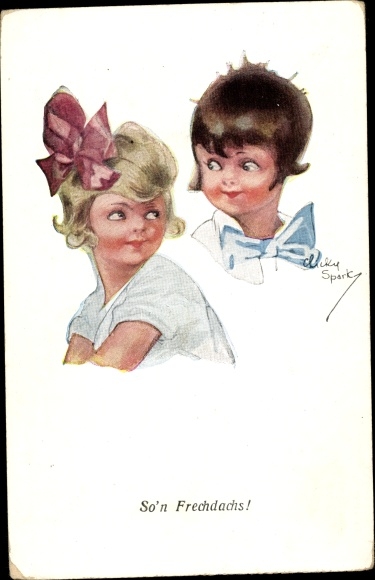 Artist Postcard Spark, Chicky, So&#39;n Frechdachs, Kinder