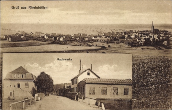 Postcard Rheinböllen in the Hunsrück, long view, radio works