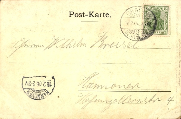 Chromo-Litho Grabow Möckern, total view, inn, stable