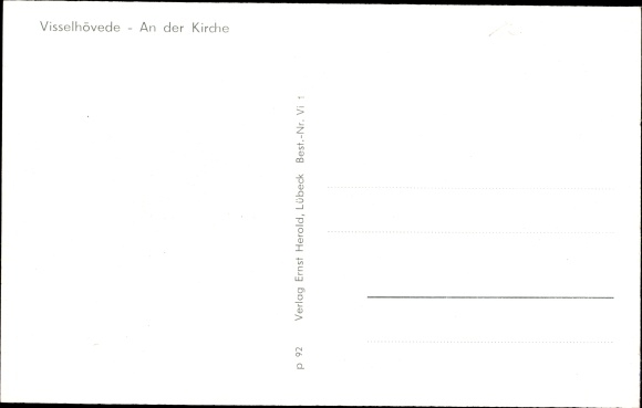 Postcard Visselhövede in Lower Saxony, church