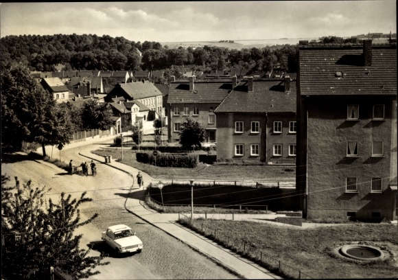 Ak Teuchern im Burgenlandkreis, Straße des Aufbaus