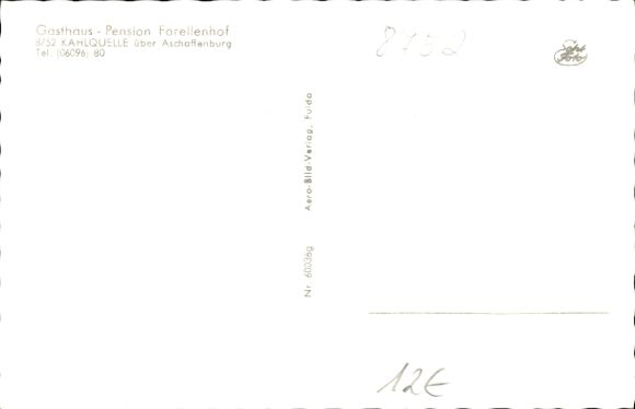 Postcard Kleinkahl in Lower Franconia, Kahlquelle, Gasthaus Pension Forellenhof