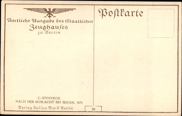 passe-partout Artysta KP Steffeck, Po bitwie pod Sedanem 1870