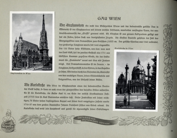 Austria, Germany&#39;s Ostmark collecting picture album Sidol-Werke, Cologne 1938
