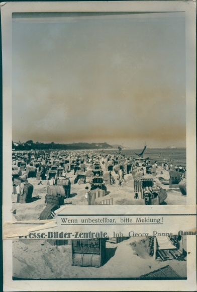 Photo Baltic resort Ahlbeck Heringsdorf on Usedom, beach