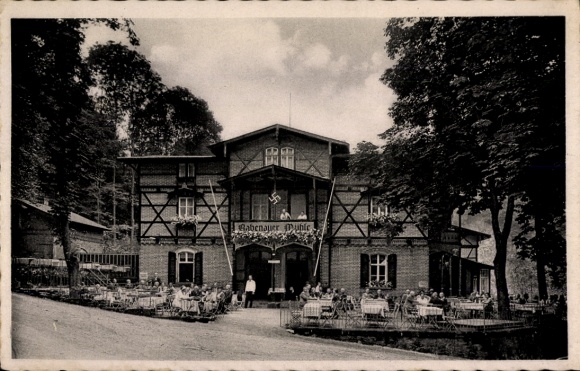 Postcard Rabenau in the Ore Mountains, Rabenauer Grund, Rabenauer Mill, excursion restaurant