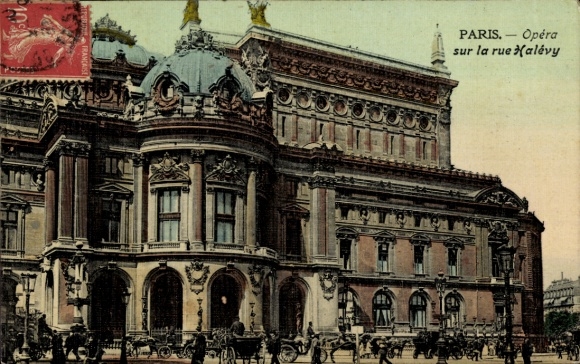 Postcard Paris XI, Opera in the Rue Halévy