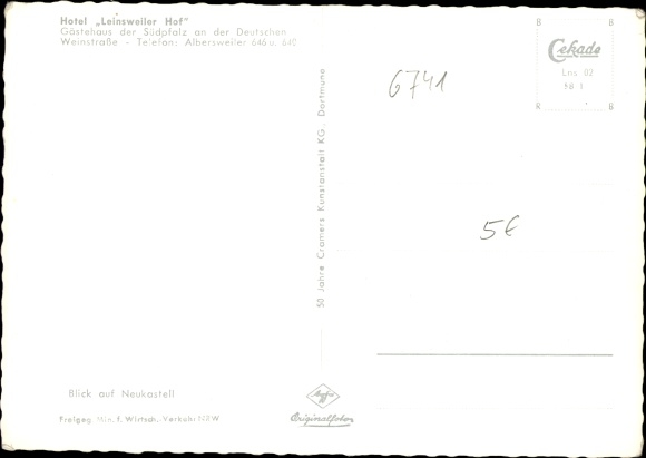 PC Albersweiler in the Palatinate, Hotel Leinsweiler Hof, aerial photograph