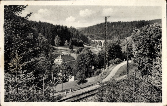Postcard Wurzbach in Thuringia, Heinrichshütte
