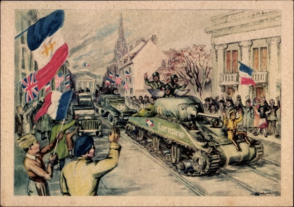 Artist PC Mulhouse Mulhouse Alsace Haut Rhin, L&#39;entree de nos Liberateurs, tanks