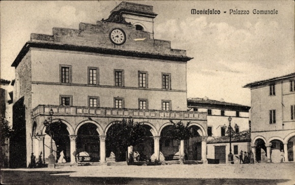 Ak Montefalco Perugia Umbria, Palazzo Comunale
