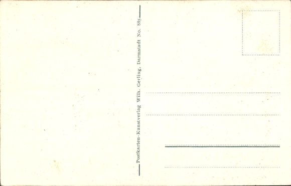 Postcard Felsberg in the Odenwald Hesse, giant column