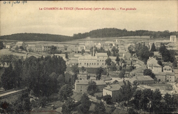 Ak Le Chambon de Tence Haute Loire, Gesamtansicht