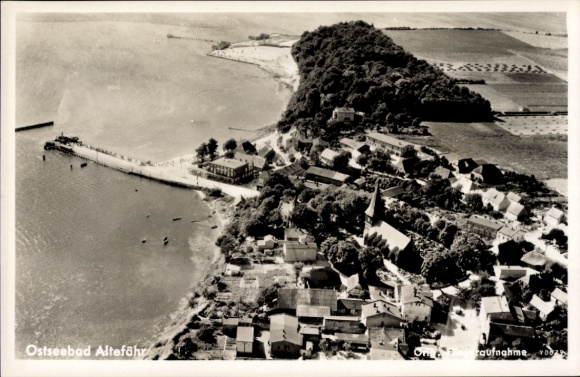 Ak Altefähr auf Rügen, Fliegeraufnahme