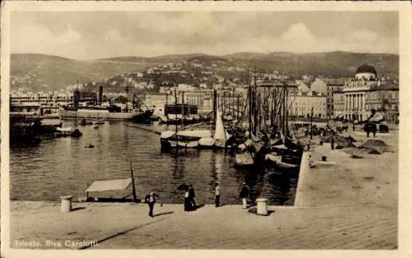Ak Triest Trieste Friuli Venezia Giulia, Riva Carciotti