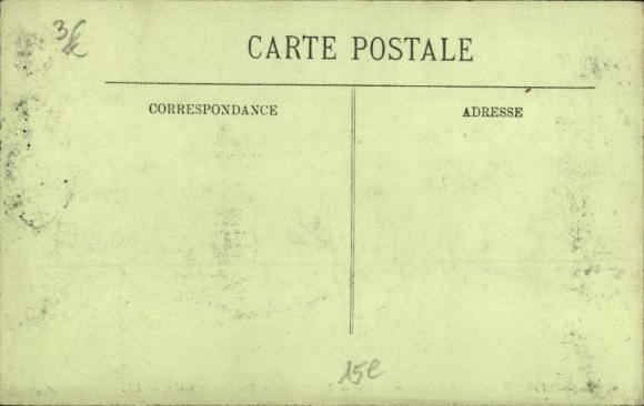 Ansichtkaart Parijs, overstromingen in januari 1910, Le Passerelles Rue Saint Charles