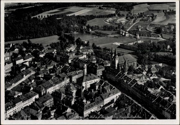 Ak Freising in Oberbayern, Fliegeraufnahme