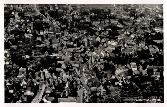 Postcard Gütersloh in Westphalia, aerial photograph