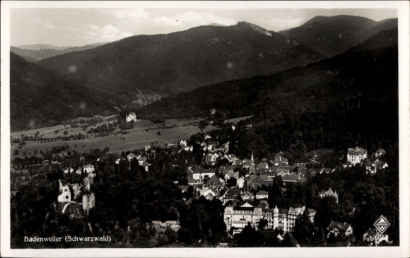 Ak Badenweiler im Schwarzwald, Fliegeraufnahme