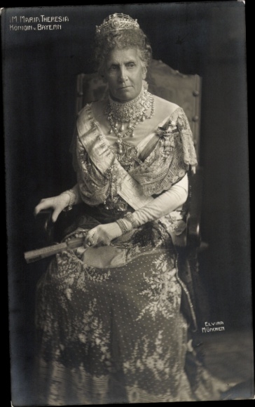 Ak Maria Theresia, Königin von Bayern, Portrait