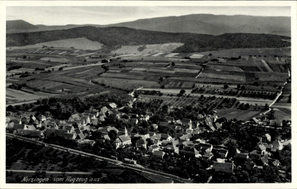 Postcard Norsingen Ehrenkirchen im Breisgau, aerial photograph
