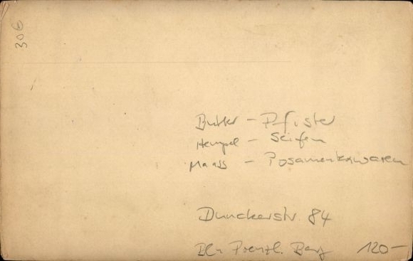 Kastfoto Berlijn Prenzlauer Berg, Dunckerstraße 48, winkels Pfister, Hempel, Hermann Maass