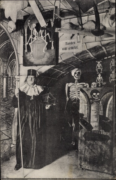 Postcard Dresden center old town, Josephus Linke, farmer&#39;s museum, catacombs
