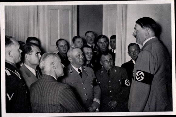 Collective picture Adolf Hitler, R. Hess, evening of the Reichstag election 1936, NSDAP, collective work no. 15 picture 198